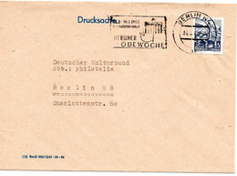 60327 - DDR - 1962 - 5Pfg Landschaft EF A DrucksBf BERLIN - ... MODEWOCHE -> Berlin - Textiles