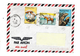 Burkina Faso -LETTRE  YAKO 12/3/1989  Pour FRANCE/N° 663++668+679 THEMATIQUE - Burkina Faso (1984-...)