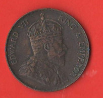 Hong Kong One 1 Cent 1904 King Edward VII° Bronze Coin British Colonies - Hong Kong