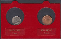 MYSX04 - MALAISIE - SET DE 2 MONNAIES - 1 Sen 1995 Et 5 Sen 1996 - Malaysia