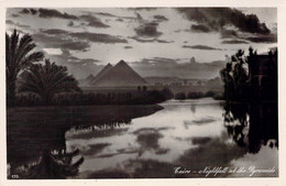 CPA - EGYPTE - Le Caire - Nuit Tombante Sur Les Pyramides - Le Caire