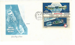 55774 ) USA Kennedy Space Center Postmark 1975 First Day FDC - Cartas