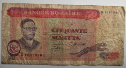 Zaïre 50 Makuta  1977 - Zaire