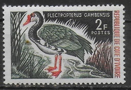 COTE D IVOIRE  N° 250  * *  Oiseaux Oies - Oies