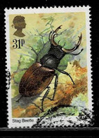 GB 1985,Michel # 1025 O Stag Beetle (Lucanus Cervus) - Used Stamps