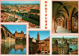 MONTAUBAN  Vue Générale Aérienne, Place Nationale, Les Arceaux   ( Recto-verso)   82 Tarn Et Garonne - Montauban