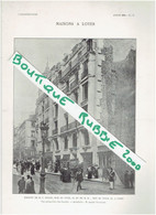 LOT 3 PLANS + 1 PHOTO 1903 PARIS 6° MAISONS 23 ET 25 RUE DU FOUR ARCHITECTE ALBERT TOURNAIRE - Parigi