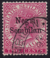 NEGRI SEMBILAN 1891 Overprint 2c  Sc#1 - USED @P1140 - Negri Sembilan