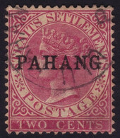PAHANG 1890 Overprint On Straits 2c Sc#6 - USED @P1144 - Pahang
