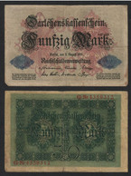 Allemagne 50 Mark; Darlehenskassenschein; 5 Août 1914, Q. 4359312; P #49 - 50 Mark