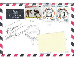 BURKINA-FASO  -LETTRE DE OUAGA    1200 LGTS  03 DEC 2009 Pour FRANCE/N° 1311(x2)+1340 THEMATIQUE - Burkina Faso (1984-...)