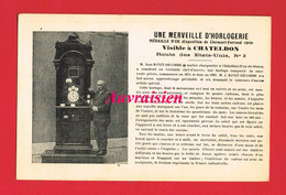 [63] Puy-de-Dôme  CHATELDON M. Jean RIVET DECOMBE Horlogerie Horloge - Chateldon