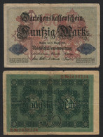 Allemagne 50 Mark; Darlehenskassenschein; 5 Août 1914, E. 2638234; P #49 - 50 Mark