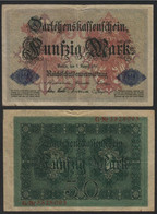 Allemagne 50 Mark; Darlehenskassenschein; 5 Août 1914, G. 3828095; P #49 - 50 Mark