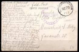 Feldpostkarte Louvain Gestempeld K D Feldpoststation N° 79 + Extra Stempel - Duits Leger