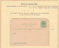 283/37 -- Entier Postal No 14B - Partie Réponse Avec J Long - Non Circulé , Cote SBEP 150 EUR - Cartoline [1871-09]