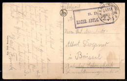 Feldpostkarte Ostende Gestempeld K D Feldpostexped Garde Cavall Div + Extra Stempel - Esercito Tedesco