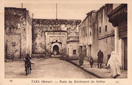 CPA - MAROC - TAZA - Porte Du Méchouard Du Sultan - Animée - Ane - - Other & Unclassified