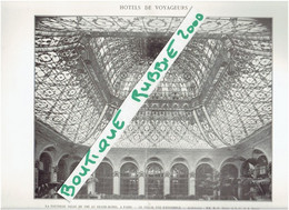 LOT 6 PHOTOS 1905 PARIS 9° GRAND HOTEL RUE SCRIBE REAMENAGEMENT PAR L  ARCHITECTE NENOT - Paris