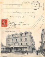Langrune         14     Rue De La Mer. Grand Hôtel     Carte Double Avec Correspondance     (voir Scan) - Andere & Zonder Classificatie