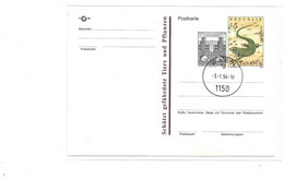 2160p: Österreich 1994, Ganzsache Portoprovisorium Postkarte ANK 410, Smaragdeidechse FDC (ANK 20.- €) - 1991-00 Cartas