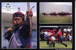 MONGOLIA / MONGOLEI - Bogenschiessen, Ringkampf... - Mongolei