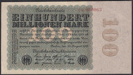 Reichsbanknote - 100 Million Mark 1923 Ro 106c FZ:K - BZ:1 - KN:060063   (27244 - Unclassified