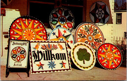 Pennsylvania Dutch Country Greetings Display Of Hex Signs By Artist Johnny Ott - Lancaster