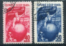 SOVIET UNION 1949 Struggle For Peace Used.  Michel 1430-31 - Usati