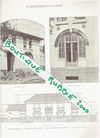 PHOTOS ET PLANS 1906 THONON ECOLE MATERNELLE HAUTE SAVOIE ARCHITECTE MOYNAT - Alpes - Pays-de-Savoie