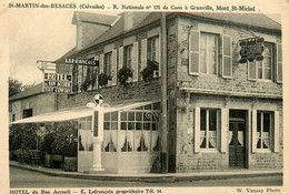 St Martin Des Besaces * Hôtel Du Bon Accueil LEFRANCOIS Propriétaire Restaurant Tel.14 * Pompe à Essence Rte 175 - Autres & Non Classés
