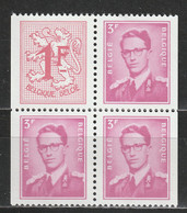 Belgien 1541/1542 Aus Markenheftchen Im Viererblock 1969 Postfrisch - Neufs