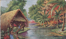 AK Papua Neuguinea - Künstlerkarte - Landschaft In Neumecklenburg - Südsee - Kolonialkriegerdank - Ca. 1915 (60864) - Ehemalige Dt. Kolonien