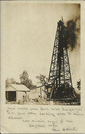 Mammoth Oil Well Near Okmulgee , Okla. ; Puits De Pétrole De Mammoth Près D'Okmulgee , 1910 , RARE Carte Photo - Altri & Non Classificati