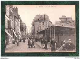 CPA 29 FRANCE - FINISTERE - Brest La Rue De La Mairie - Brest