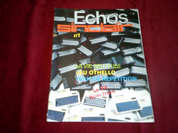 ECHOS SINCLAIR  N° 1   LA VIE DES CLUBS - Informática