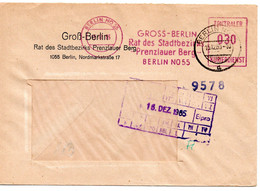 60339 - DDR - 1965 - 30Pfg AbsFreistpl A ZKD-Bf BERLIN - GROSS-BERLIN RAT ... PRENZLAUER BERG -> BERLIN - Sonstige & Ohne Zuordnung