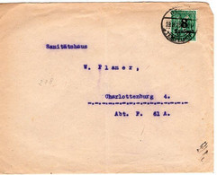 53182 - Deutsches Reich - 1923 - 8000M/40Pfg EF A OrtsBf (senkr Bug) BERLIN - Covers & Documents