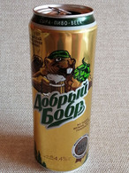 KAZAKHSTAN...BEER CAN..450ml. "GOOD BEAVER"  LIGHT - Cans