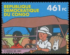 2093**(BL205 ) - Tintin Au Congo / Kuifje In Congo / Tim Im Kongo / Tintin In The Congo - CONGO - Philabédés (fumetti)