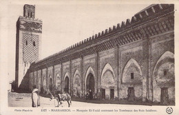 CPA - MAROC - MARRAKECH - Mosquée El Yazid Contenant Les Tombeaux Des Rois Saâdiens - Animée - âne - Marrakesh