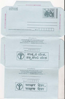 "Literate India, Capable India", Slogan On 4-Inland Letter In 4 Different Indian Languages, India LPS3 - Inland Letter Cards