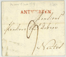 ANTWERPEN Anvers 1818 Nantes Dobree Van Eupen - 1815-1830 (Periodo Holandes)