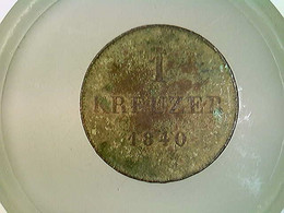 Münze, 1 Kreuzer, 1840, Schwarzburg Rudolstadt - Numismatics