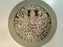Medaille, Moneta Nova Argentea Moguntina 1630, ANselmi Casimiri, Nachprägung 1979, Silber 835, 28,8 Gr., 42 Mm - Numismatics