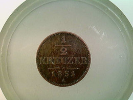 Münze, 1/2 Kreuzer, 1851 A, K.K. Österreichische Scheidemünze - Numismatica