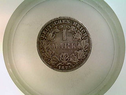 Münze, 1 Reichsmark, 1875 E, Kl. Adler - Numismatik