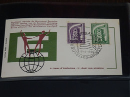 Belgium 1956 Europa FDC VF - 1956