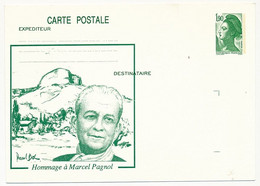 Entier Repiqué - 1,90 Liberté - Hommage à Marcel Pagnol - Neuve - Cartoline Postali Ristampe (ante 1955)