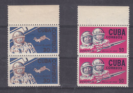 Espace - Fusée - Cosmonautes - Vosjod II - Cuba - Yvert 839 / 40 ** - En Paire - Valeur 15 Euros - Nordamerika